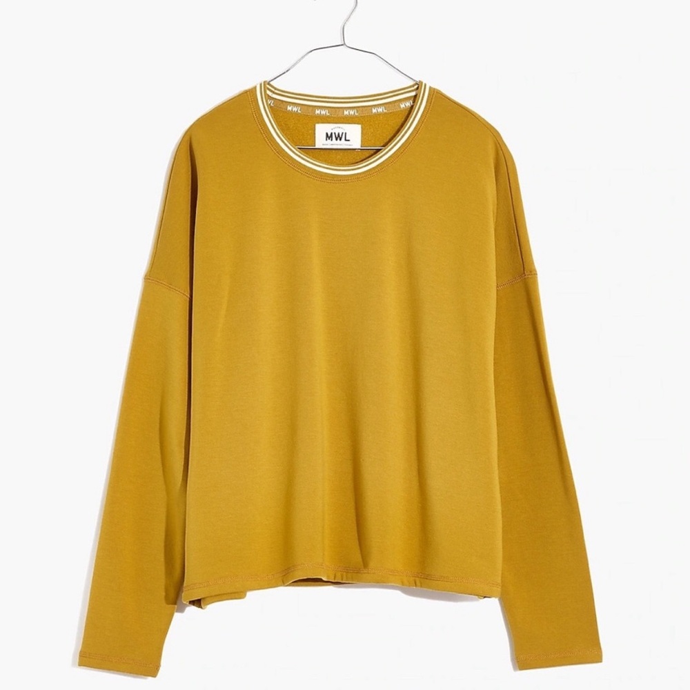 Madewell MWL Superbrushed Easygoing Ringer Sweatshirt